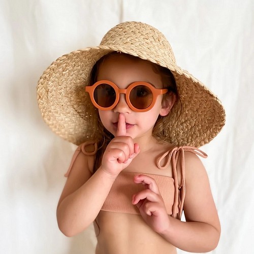 Sustainable Kids Sunglasses - RUST