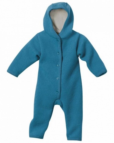 Boiled Wool Overall Baby Blue