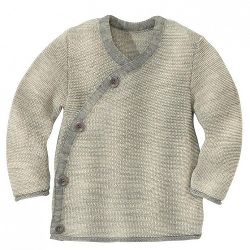 Disana Organic Merino Wool Melange Jacket - Grey Natural