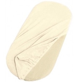 Terry Cotton Fitted Sheet for Baby Crib - Natural