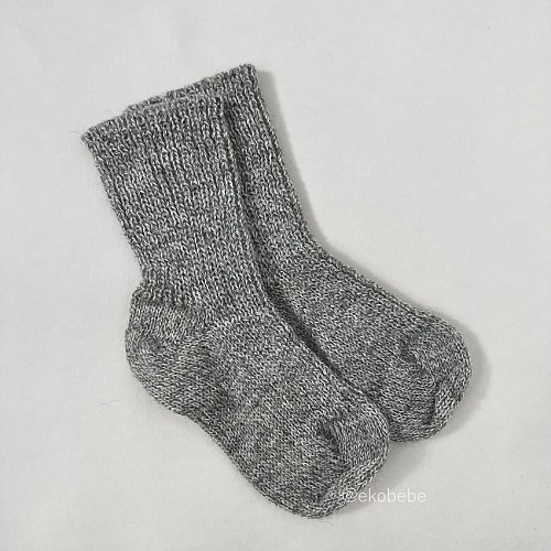 Babies | Kids 100% Wool Socks - Grey