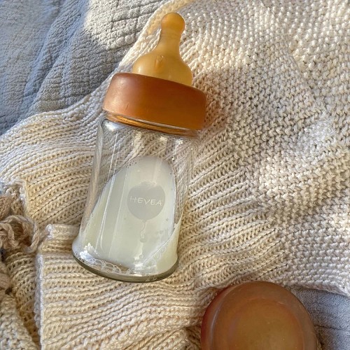 Wide Neck Baby Glass Bottle Hevea - 150ml