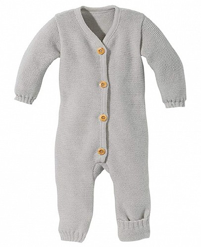 Knitted Overall Merino Wool - Grey