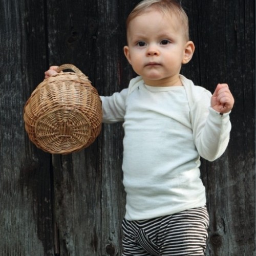 Cosilana Wool Silk Baby Shirt - Natural