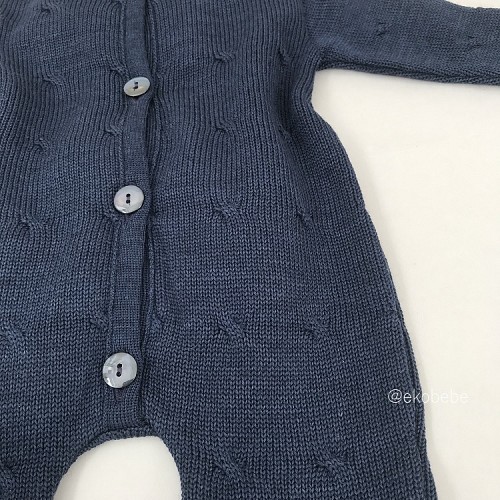 Reiff Strick Baby Overall Twist Wool - Navy NEW
