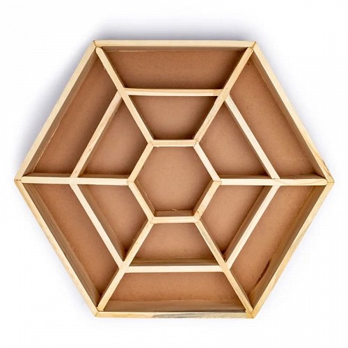 Display Mandala for Minerals - Wood