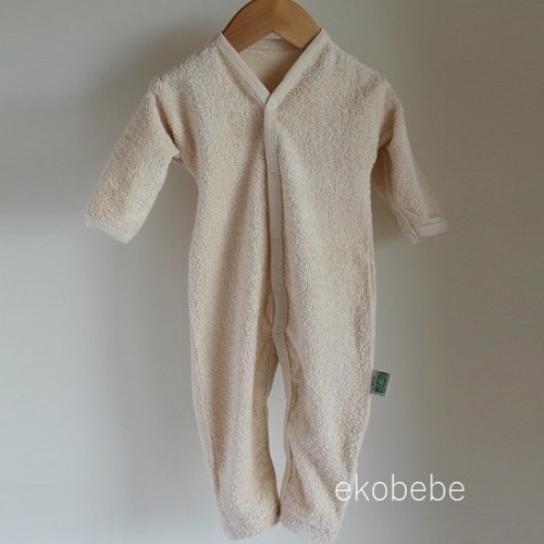 Baby Overall Organic Terry Cotton - Natural