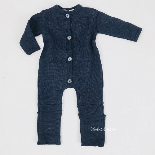 Reiff Strick Baby Overall Twist Wool - Navy NEW