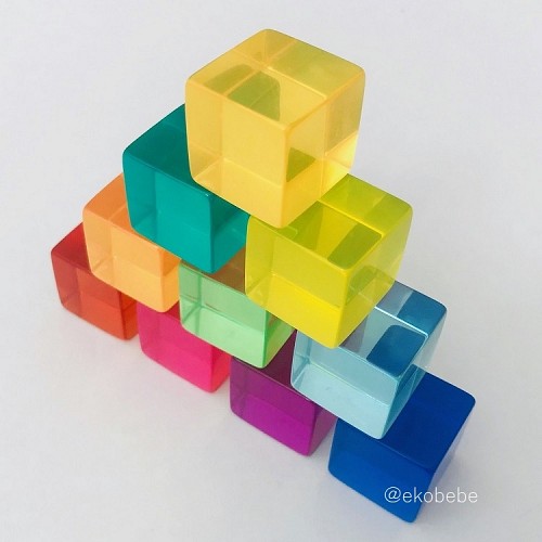 BAUSPIEL Lucent Cubes 10 pcs.