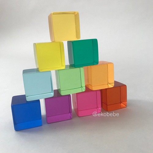 BAUSPIEL Lucent Cubes 10 pcs.