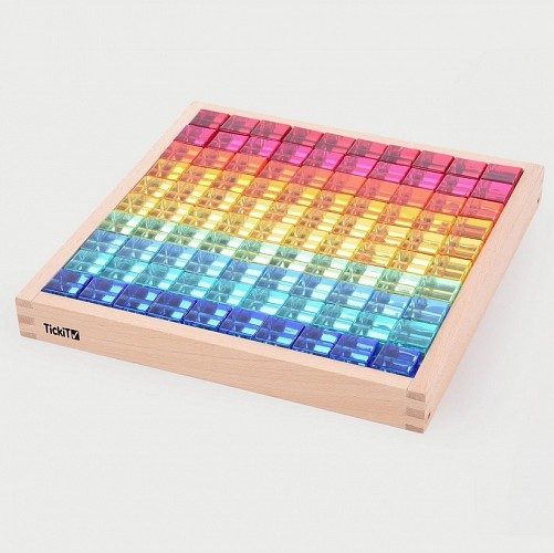 Gem Cube Mirror Tray - Lucent Cubes