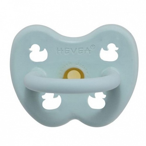 Hevea Duck Orthodontic 0-3 months - Baby Blue