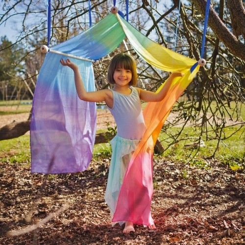 GAINT Rainbow Silkscape by Sarah`s Silks