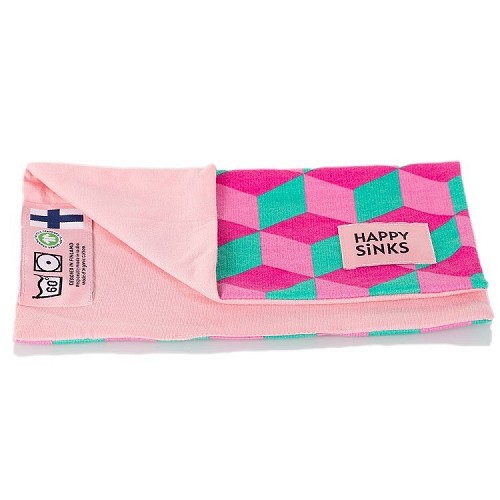 HAPPY SiNKS Square Pink Dishcloths - Set of 3
