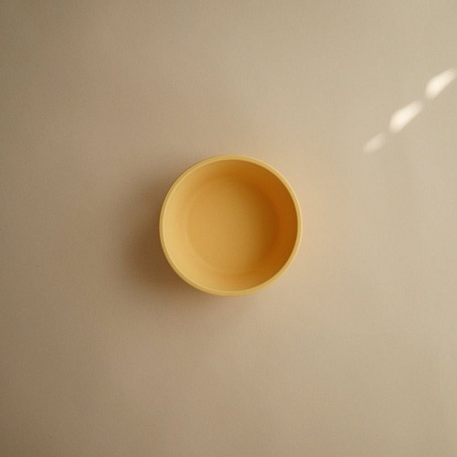 Mushie Silicone Bowl - Pale Daffodil