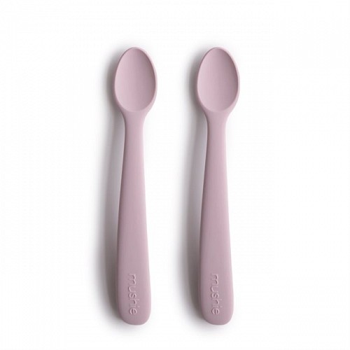 Mushie Silicone Baby Spoon - Soft Lilac