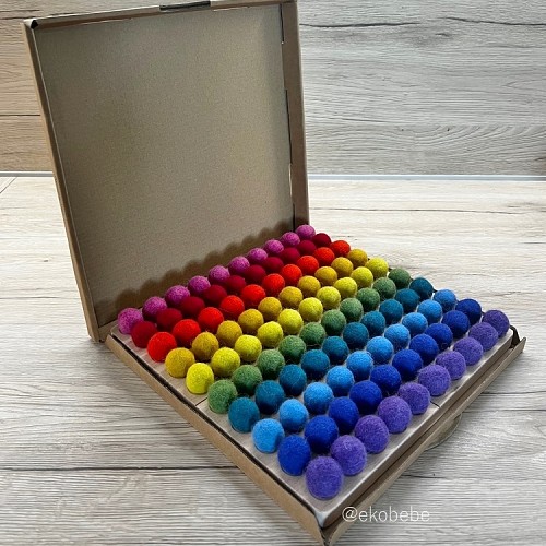 Montessori Counting Board - Rainbow