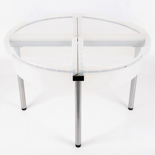 Exploration Circle Table Set - Transparent Trays and Stand