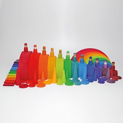 Grimms Wooden Rainbow Friends - Rainbow Colors