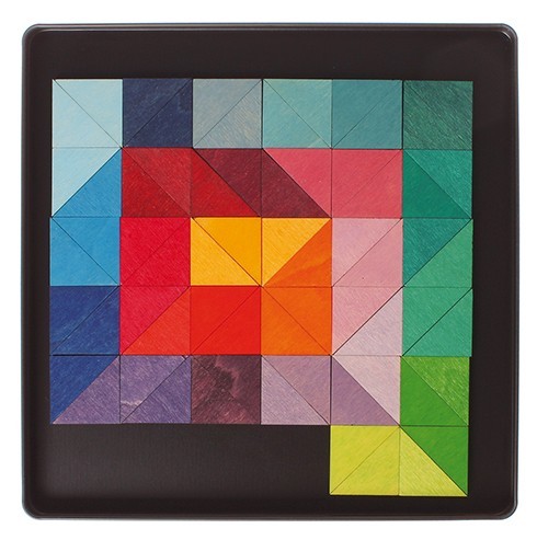 Grimms magnētiskā koka puzle krāsu labirints