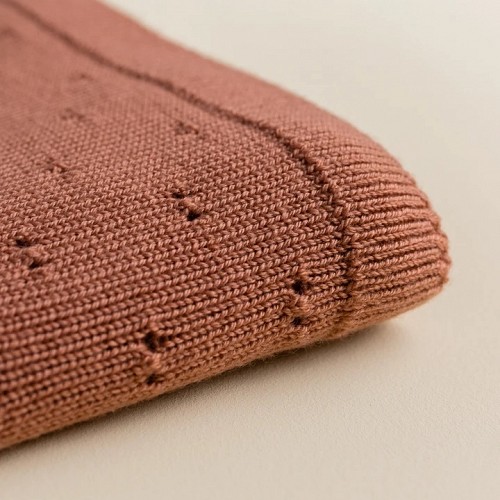 HVID Merino Woollen Baby Blanket - Bibi Brick