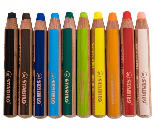 Stabilo Woody 3 in 1 - 10 Pencils