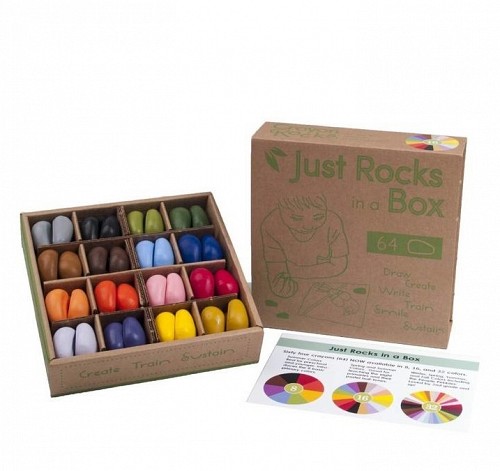 Crayon Rocks Just Rocks in a Box - 4 x 16 colors (64)