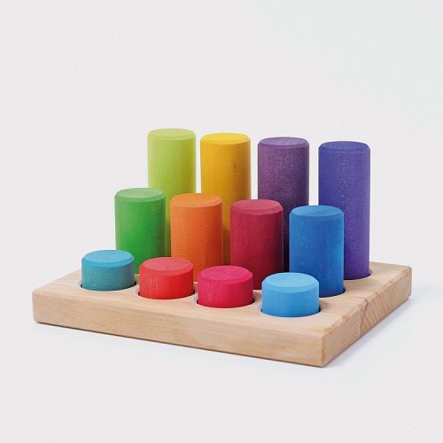 Grimms Stacking Game Rainbow Rollers