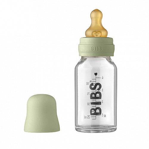 BIBS Baby Glass Bottle 110 ml – Sage