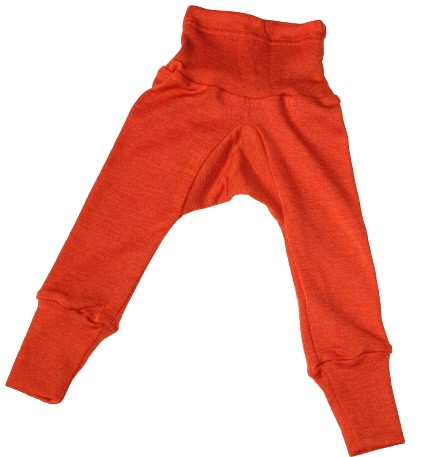 Cosilana Wool Silk Baby Trousers - Orange