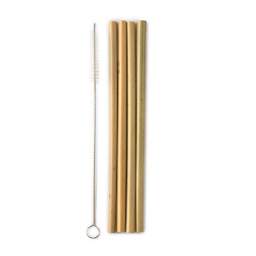 Humble Brush Bamboo Straw 4-pack + 1 cleaner