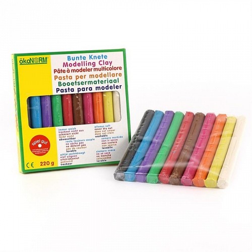 Okonorm Colored Modelling Clay - 10 colors