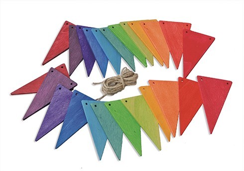 Grimms Koka karodziņi varavīksnes krāsās nesavērti