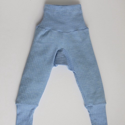 Cosilana Wool Silk Cotton Pants - Blue