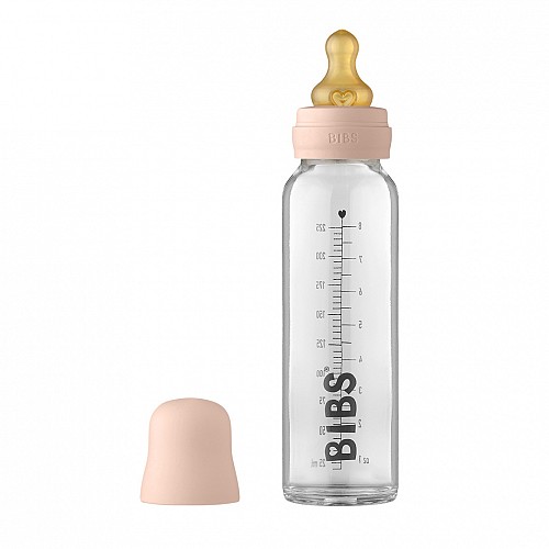 BIBS Baby Glass Bottle 225 ml – Blush