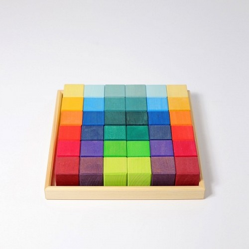 Grimms Koka Kluču Komplekts - Rainbow Mosaic