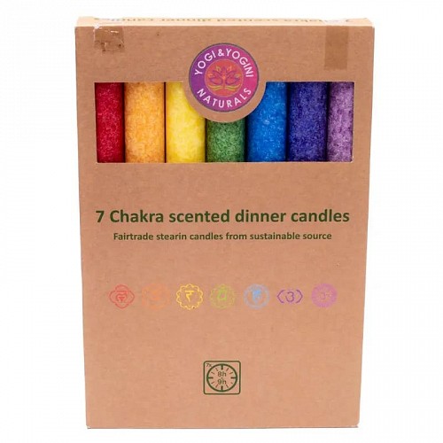 Handmade Scented Dinner Candles Chakra 7