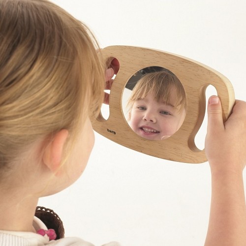Easy Hold Plane Mirror - Wood