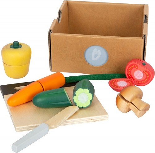 Children Wooden Cuttable Vegetable Set