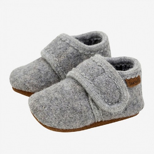 Baby Wool Shoes Slippers - Grey