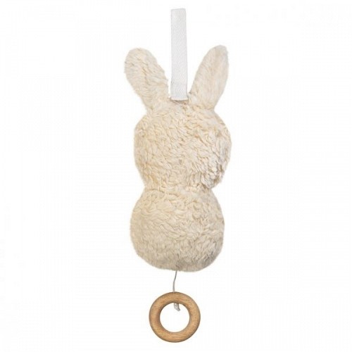 FRANCK & FISCHER Aura Rabbit Musical Pull Toy - Off White