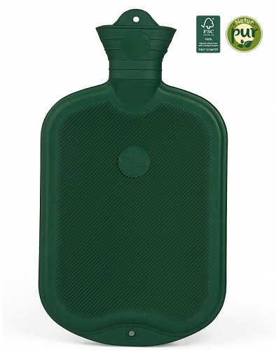 Premium Natural Rubber Green Hot Water Bottle 2 Liter
