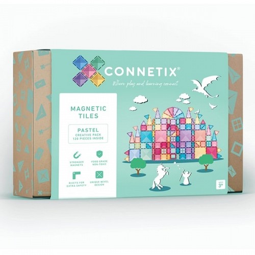 Connetix Magnētiskie Klucīši - Pastel Creative Pack