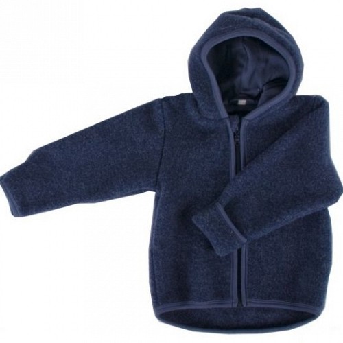 Hooded Jacket Wool Fleece - Navy