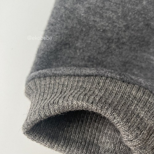 Boiled Wool Children Trousers - Grey