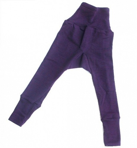 Cosilana Wool Silk Baby Trousers - Purple