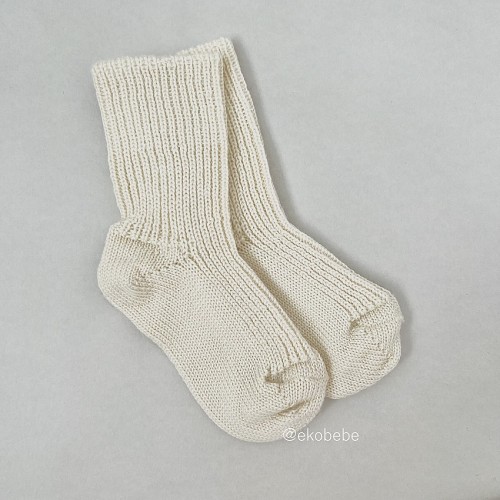Babies | Kids 100% Wool Socks - Naturel