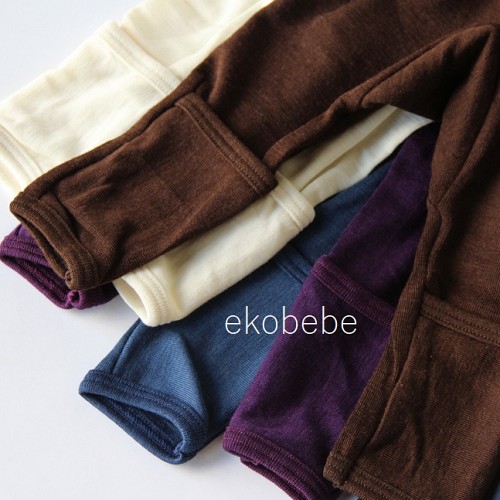 Cosilana Wool Silk Trousers Scratch Protection - Brown, Navy, Purple & Naturel