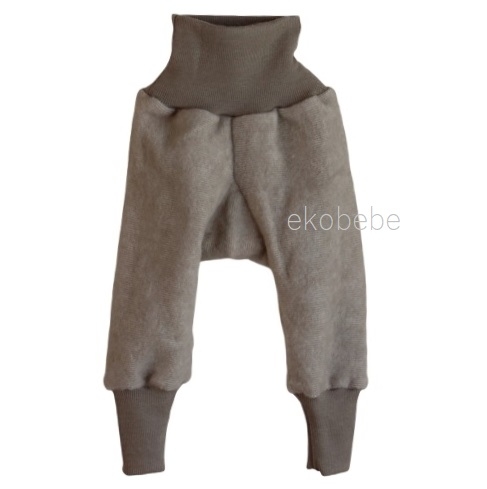 Cosilana Wool Cotton Fleece Baby Trouwsers - Grey