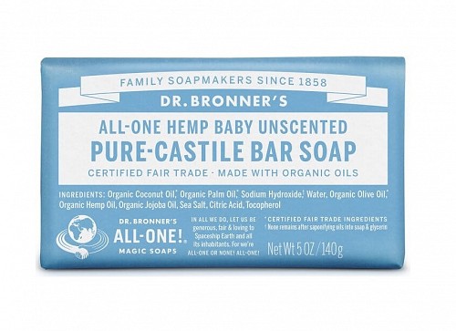Dr. Bronner Baby Unscented Pure-Castile Bar Soap